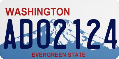 WA license plate ADO2124