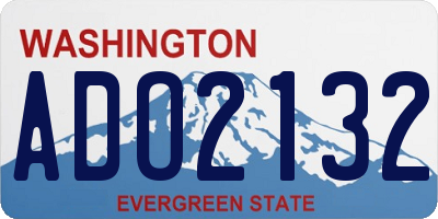 WA license plate ADO2132