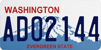 WA license plate ADO2144