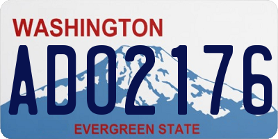 WA license plate ADO2176