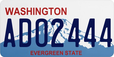 WA license plate ADO2444