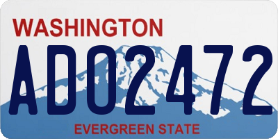 WA license plate ADO2472