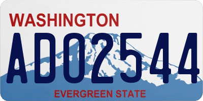 WA license plate ADO2544