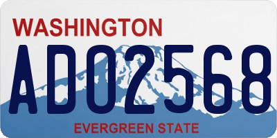 WA license plate ADO2568