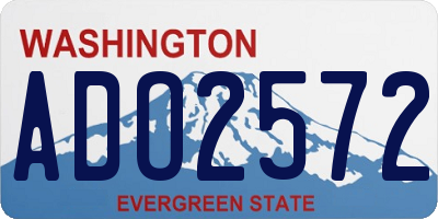 WA license plate ADO2572