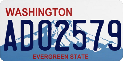 WA license plate ADO2579