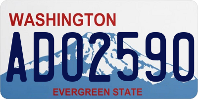 WA license plate ADO2590