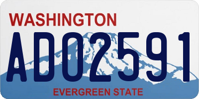 WA license plate ADO2591