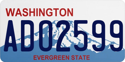 WA license plate ADO2599