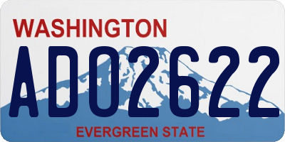 WA license plate ADO2622