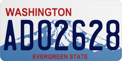 WA license plate ADO2628