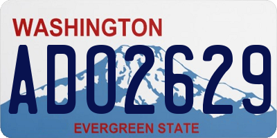 WA license plate ADO2629