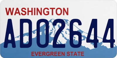 WA license plate ADO2644