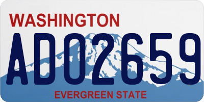 WA license plate ADO2659