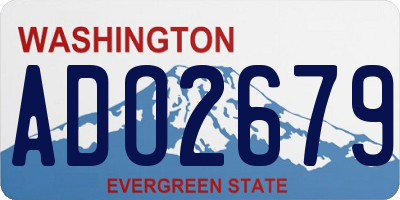 WA license plate ADO2679