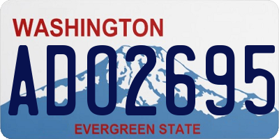 WA license plate ADO2695