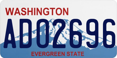 WA license plate ADO2696