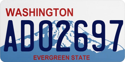 WA license plate ADO2697
