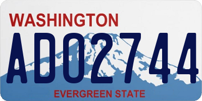 WA license plate ADO2744