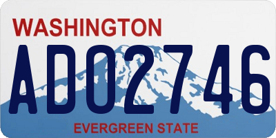 WA license plate ADO2746