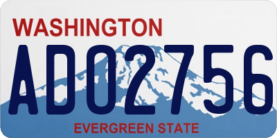 WA license plate ADO2756