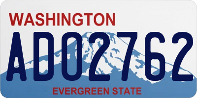 WA license plate ADO2762
