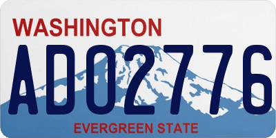 WA license plate ADO2776