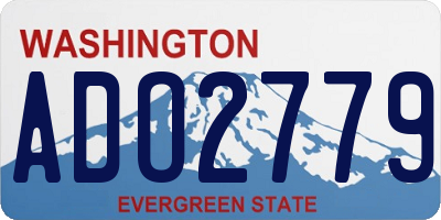 WA license plate ADO2779