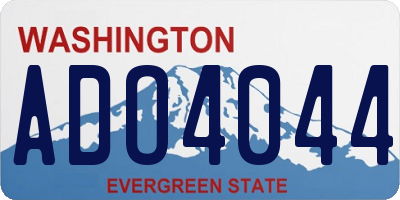 WA license plate ADO4044