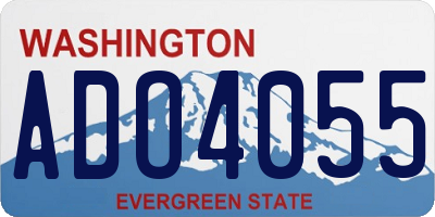 WA license plate ADO4055