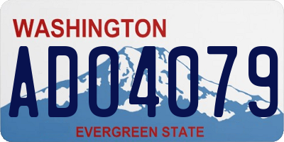 WA license plate ADO4079