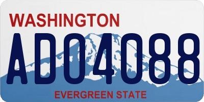 WA license plate ADO4088