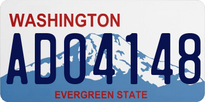 WA license plate ADO4148