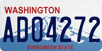 WA license plate ADO4272