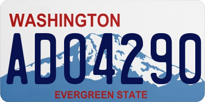 WA license plate ADO4290