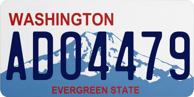 WA license plate ADO4479