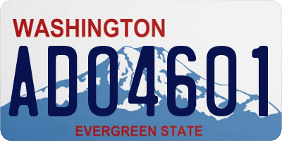 WA license plate ADO4601