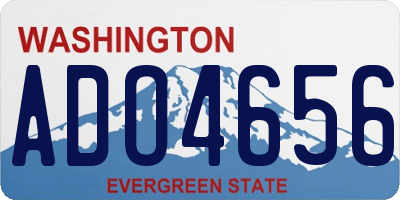 WA license plate ADO4656