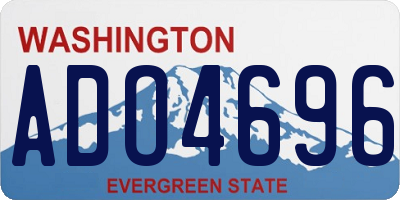 WA license plate ADO4696