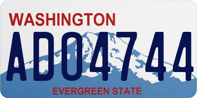 WA license plate ADO4744