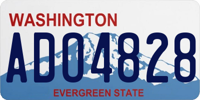 WA license plate ADO4828