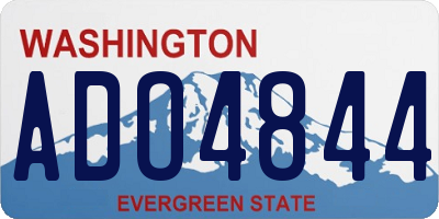 WA license plate ADO4844