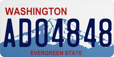 WA license plate ADO4848