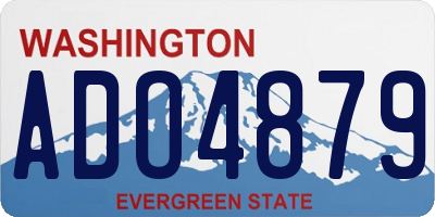 WA license plate ADO4879