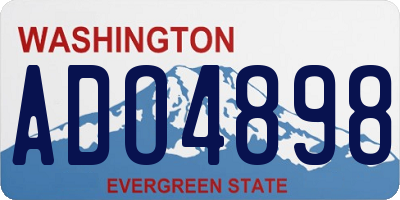WA license plate ADO4898