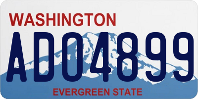 WA license plate ADO4899
