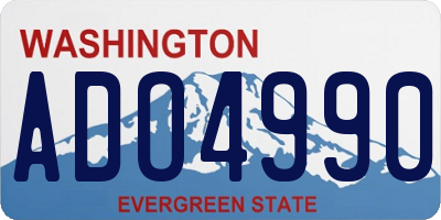 WA license plate ADO4990