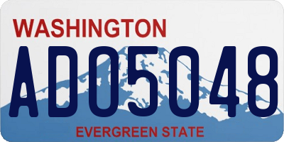 WA license plate ADO5048