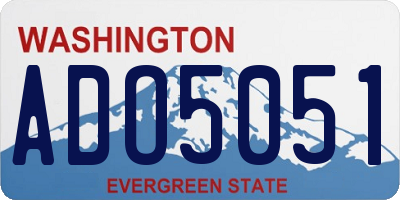 WA license plate ADO5051