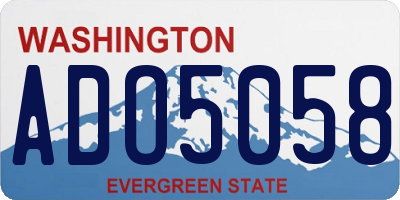 WA license plate ADO5058